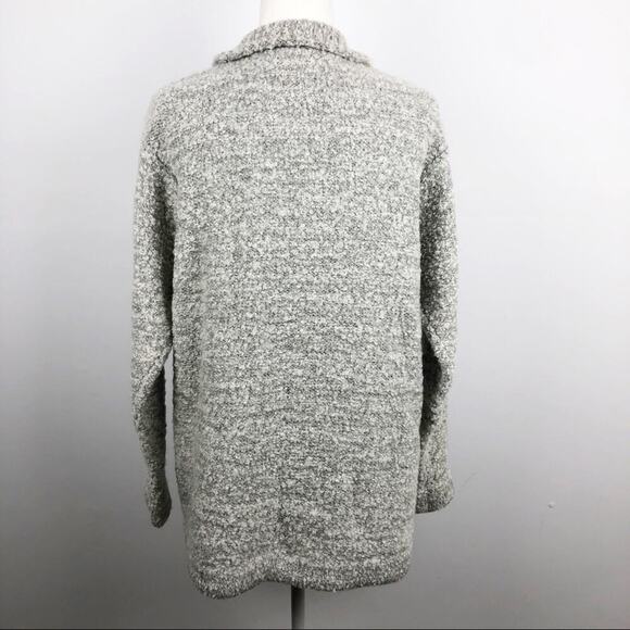 Le Moda Gray Wool Blend Button Up Coat Large - Picture 11 of 16